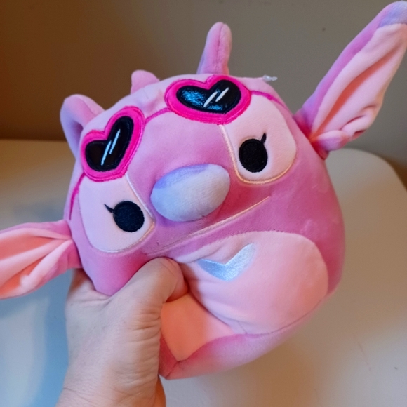 Disney Stitch x Squishmallow 6.5 valentines angel plush BNWT VHTF RARE - Picture 1 of 8